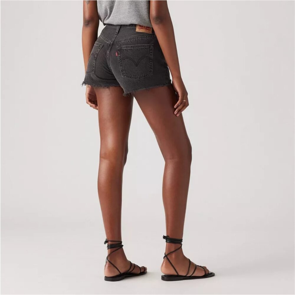 Levi's 501 original women's shorts, size 26, lunar black